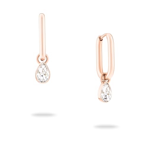 ECHTZEIT Creole mit Zirkonia Anhänger aus Edelstahl - 2,2 cm lang - Like Diamonds ECHTZEIT Creole mit Zirkonia Anhänger aus Edelstahl - 2,2 cm lang - Like Diamonds von Echtzeit