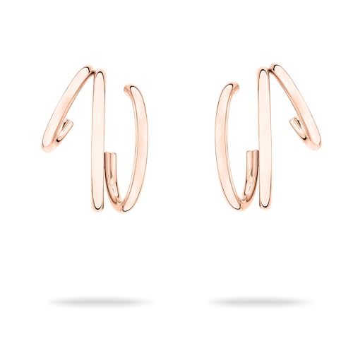 ECHTZEIT Creole 3 in 1 aus Edelstahl - 2,2 cm lang - Modern Lines von Echtzeit