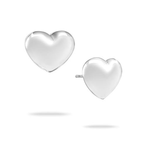 ECHTZEIT Ohrstecker in Herzform aus Edelstahl für Damen - 1,1 cm lang - Puffy Heart ECHTZEIT Ohrstecker in Herzform aus Edelstahl für Damen - 1,1 cm lang - Puffy Heart von Echtzeit