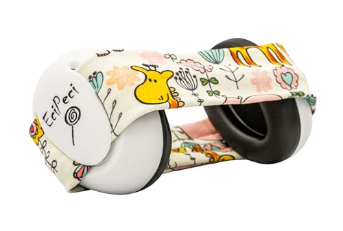 EciPeci Gehörschutz für Kinder, Müheloser Komfort, Kapselgehörschutz für Kleinkinder mit besonders Weichem und Leichtem Design, Ideal für den Empfindlichen Babykopf, Safari von EciPeci
