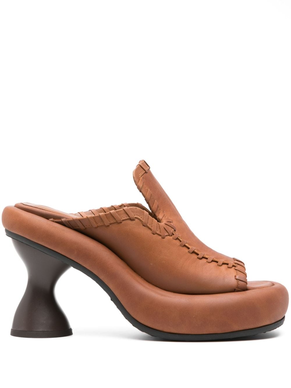 Eckhaus Latta Court Mules 105mm - Braun von Eckhaus Latta