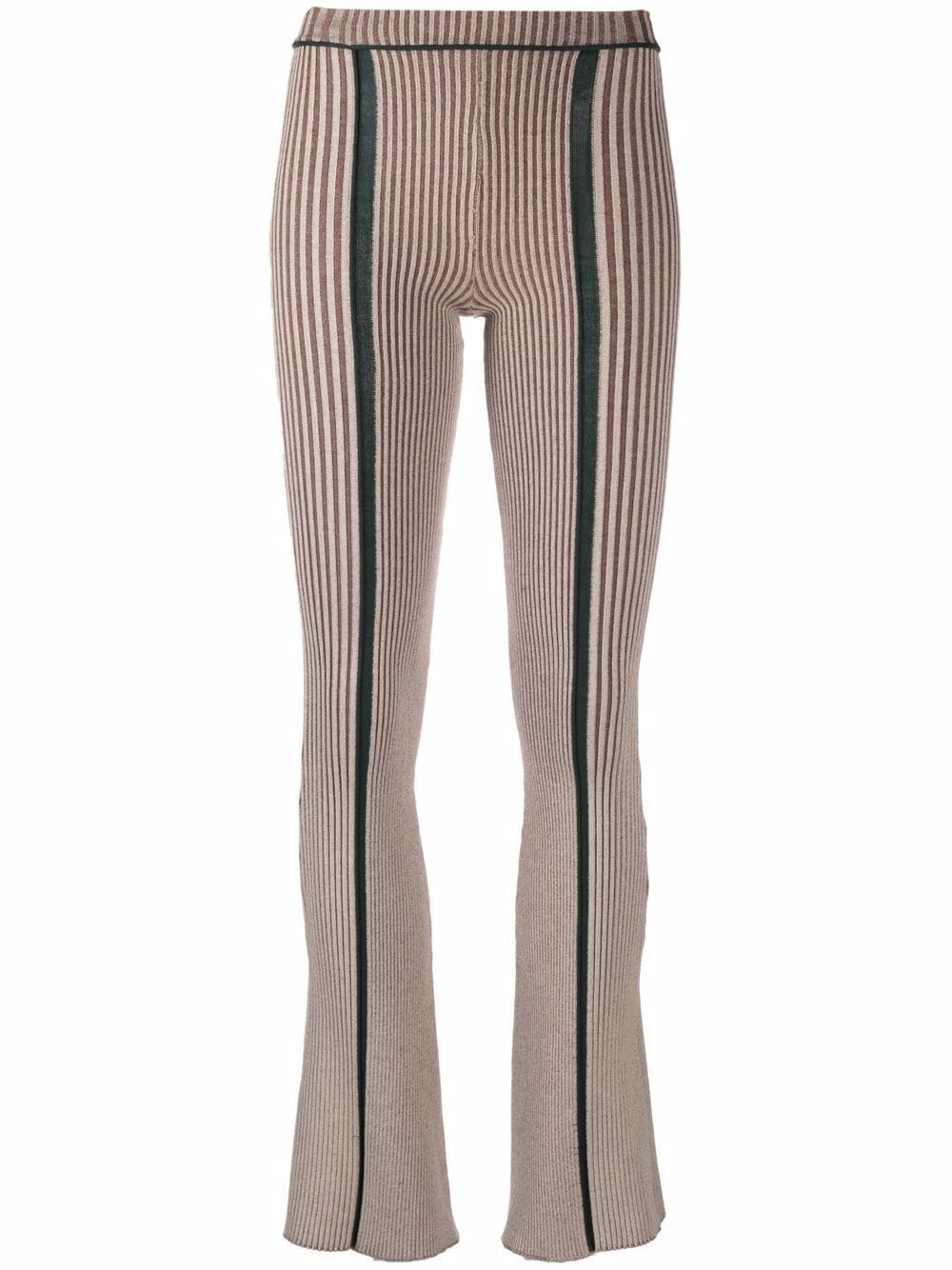 Eckhaus Latta Gestreifte Leggings - Nude von Eckhaus Latta