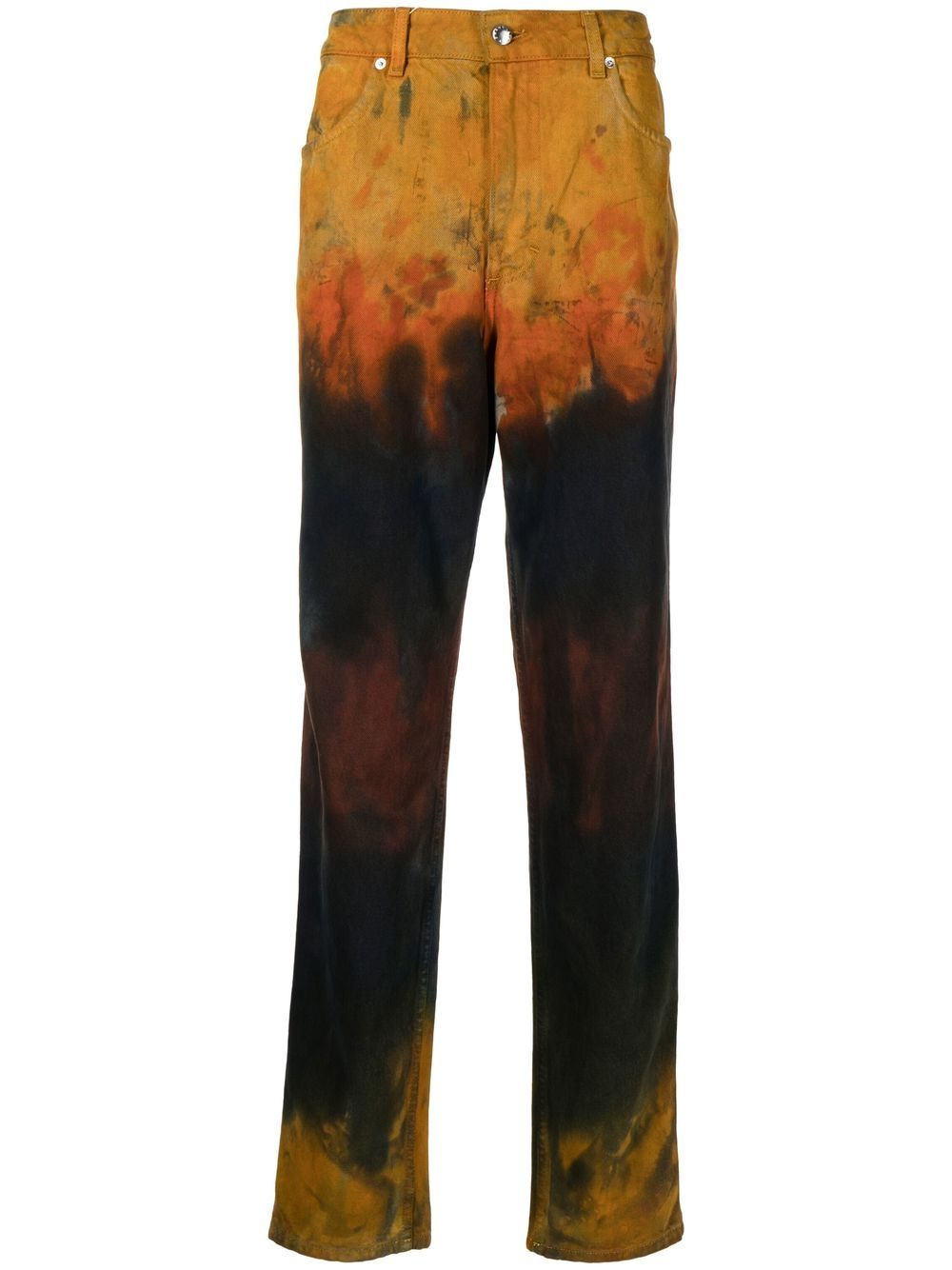 Eckhaus Latta Gerade Jeans im Distressed-Look - Mehrfarbig von Eckhaus Latta