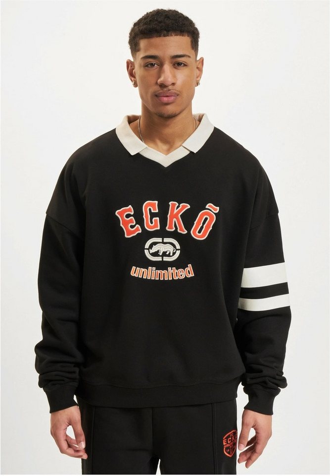 Ecko Unltd. Rundhalspullover Ecko Unltd. Vintagecollar Pullover von Ecko Unltd.