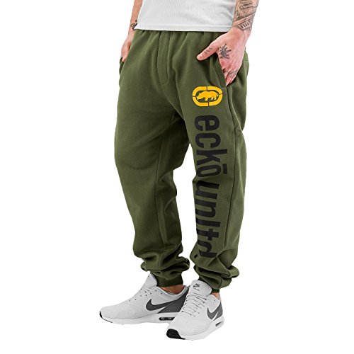 Ecko Unltd. 2Face Herren Jogginghose Sweatpants Jogginghose Trainingsanzug, Oliv, S von Ecko Unltd