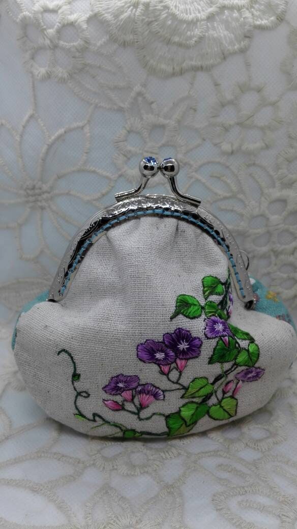 Morgen Ruhm - Hand Bestickt Münze Geldbörse von EclairSol