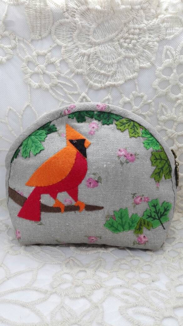 Papagei - Handgemachte Geldbörse Mit Aufgetragen von EclairSol