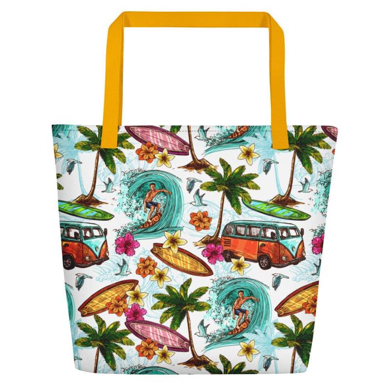 Vintage Surfer Style Strandtasche von EclecticCafeDesigns