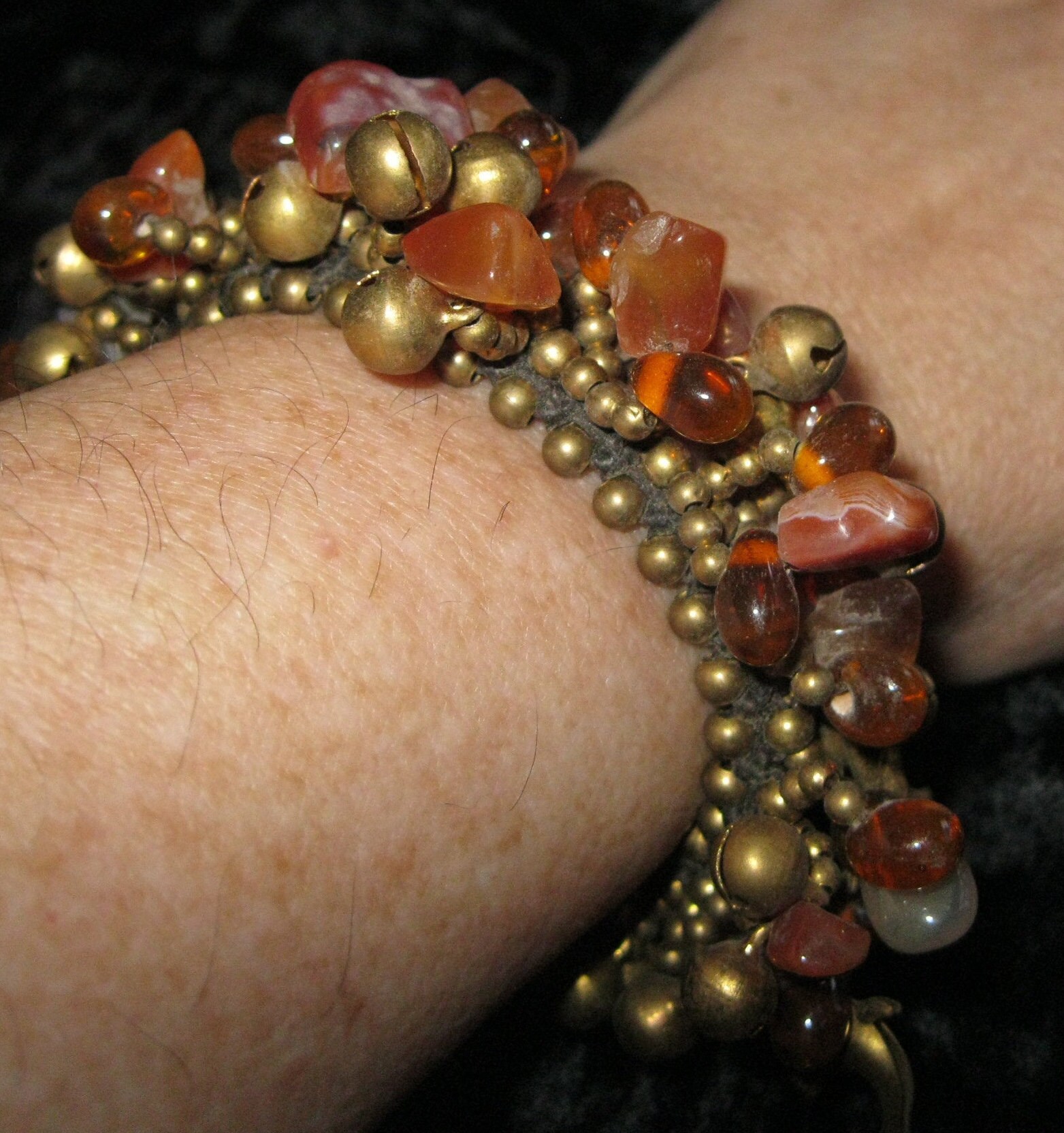 Cluster Tigerauge Charms Handmade Boho Armband Und Knöchel Stern Fisch Delfine Meerjungfrau Goldene Clusters Cottagecore von EclecticCollage
