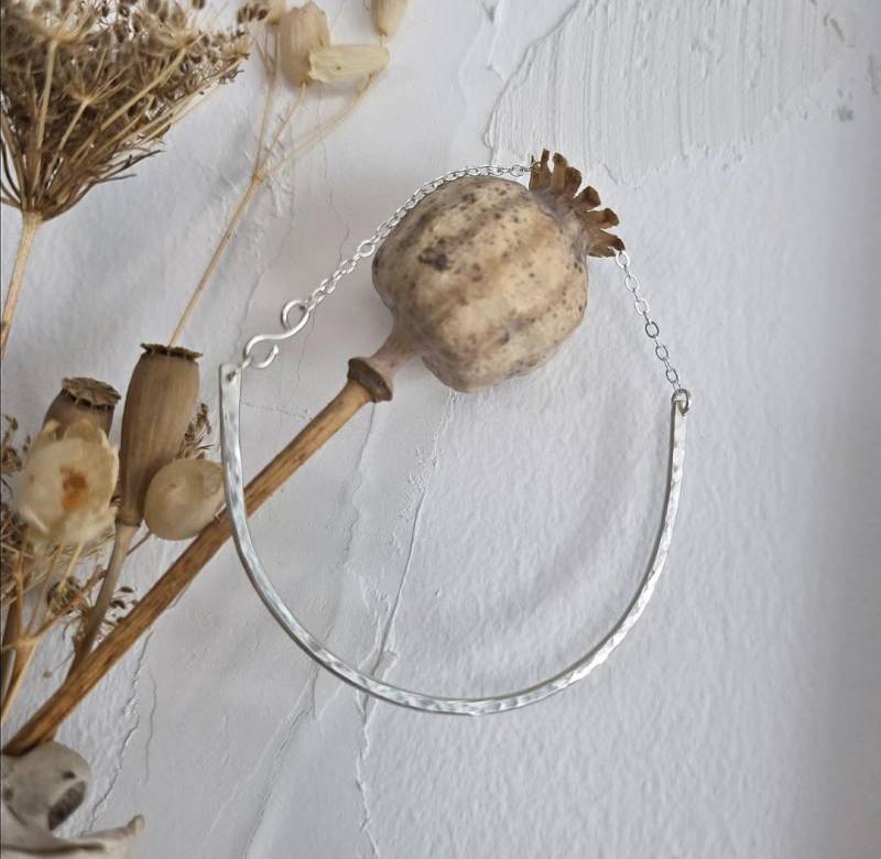 Zauberschöner Und Handgearbeiteter Armschmuck Aus 935Er Silber Hold On von EclecticSmithy