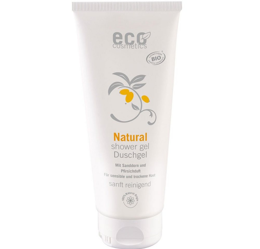 Eco Cosmetics Duschgel Pflege- Sanddorn-Pfirsich, Orange, 200 ml von Eco Cosmetics