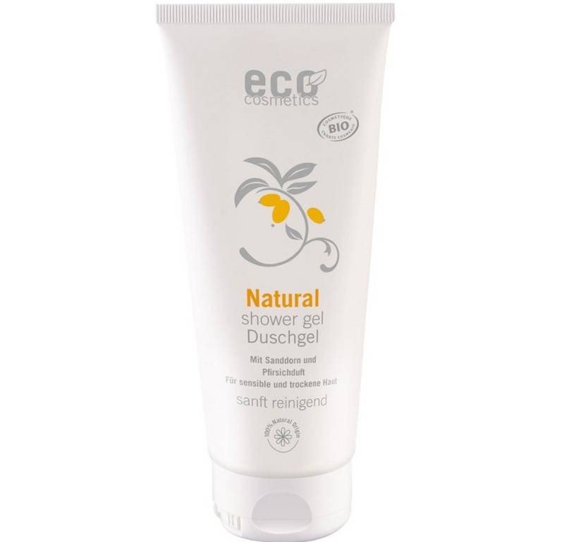 Eco Cosmetics Duschgel Pflege- Sanddorn-Pfirsich, Orange, 200 ml von Eco Cosmetics