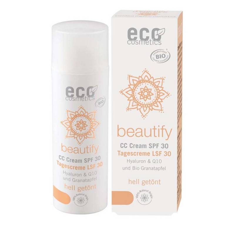 Eco Cosmetics Getönte Gesichtscreme OPC, Q10 & Hyaluron - LSF30 CC Creme hell 50ml Eco Cosmetics Getönte Gesichtscreme OPC, Q10 & Hyaluron - LSF30 CC Creme hell 50ml von Eco Cosmetics