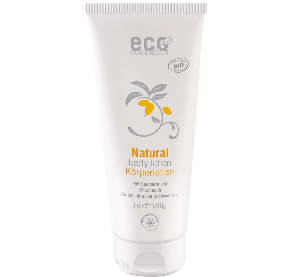 Eco Cosmetics Körperlotion Sanddorn-Pfirsich, Orange, 200 ml von Eco Cosmetics