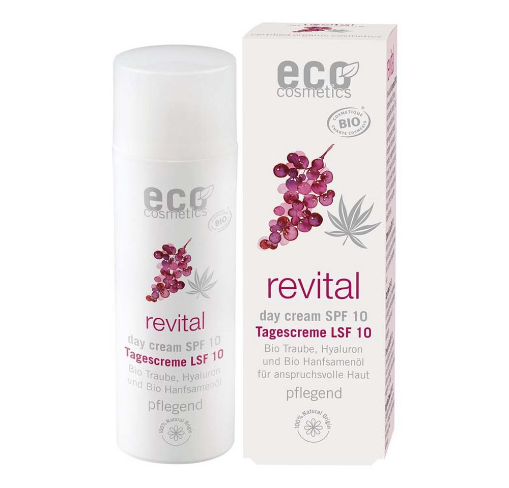 Eco Cosmetics Tagescreme revital - Tagescreme LSF10 50ml Eco Cosmetics Tagescreme revital - Tagescreme LSF10 50ml von Eco Cosmetics
