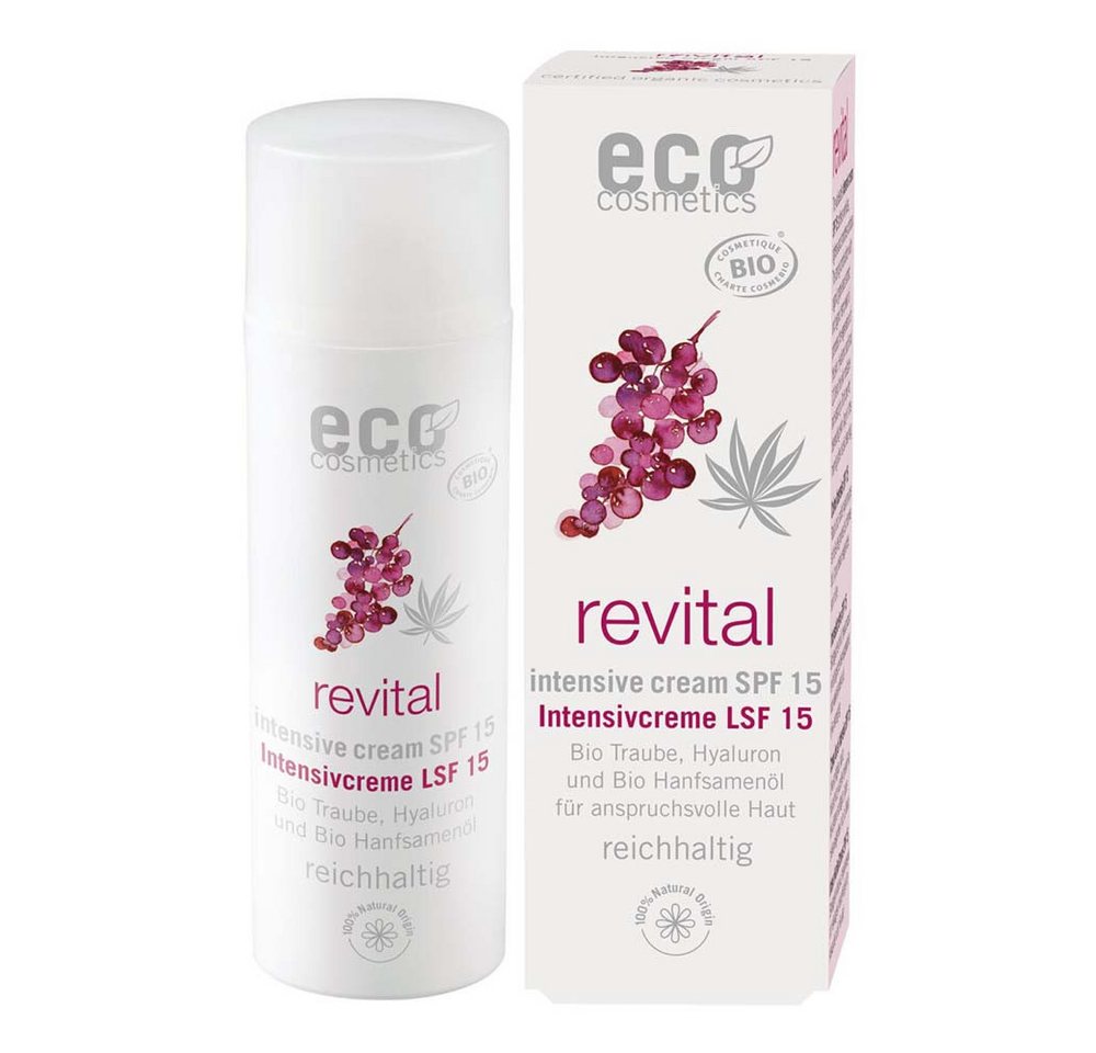 Eco Cosmetics Tagescreme revital - Intensivcreme LSF15 50ml von Eco Cosmetics