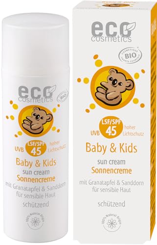 eco cosmetics Baby & Kids Sonnencreme LSF 45 (2 x 50 ml) von Eco Cosmetics
