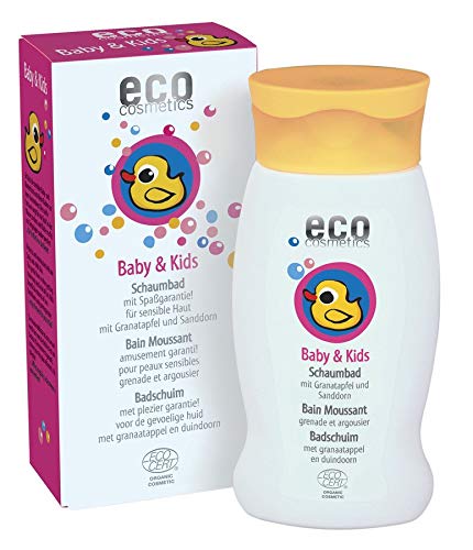 eco cosmetics Bio Baby & Kids Schaumbad mit Granatapfel und Sanddorn (2 x 200 ml) von Eco Cosmetics