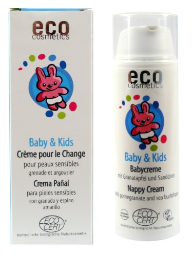 eco cosmetics ECO Baby & Kids Babycreme, Bio Baby Creme Bio Wundschutzcreme mit Bio Sanddorn und Granatapfel, vegan, 1x 50 ml von Eco Cosmetics