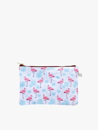 Eco Right (Pack of 5) Canvas Cosmetic Bag: Travel Makeup Pouch for Women & Girls, Zipper Purse Organizer, Stylish Canvas Cotton Aesthetic, Large Capacity, Toiletry Storage, Purse-Friendly von Eco Right