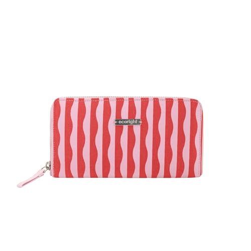 Eco Right Canvas Geldbörse für Frauen mit Reißverschluss, 100% Bio-Baumwolle, Geldbörse für Frauen mit Kartenhalter und Handytasche, Clutches for Women & Gifts for Women Wallet von Eco Right