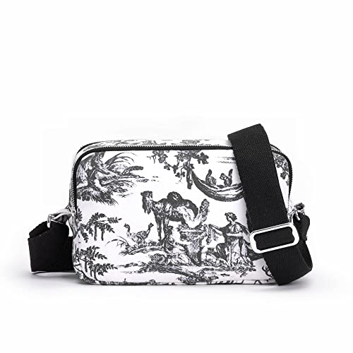 Eco Right Crossbody Bag Damen, Canvas Umhängetasche Damen mit Cotton Verstellbarem Riemen von Eco Right