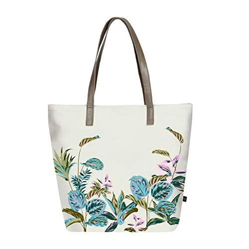 Eco Right Handtaschen Damen, Strandtasche Mit Reißverschluss, Shopper Damen Groß | Aus Wasserfester Bio-Baumwolle von Eco Right