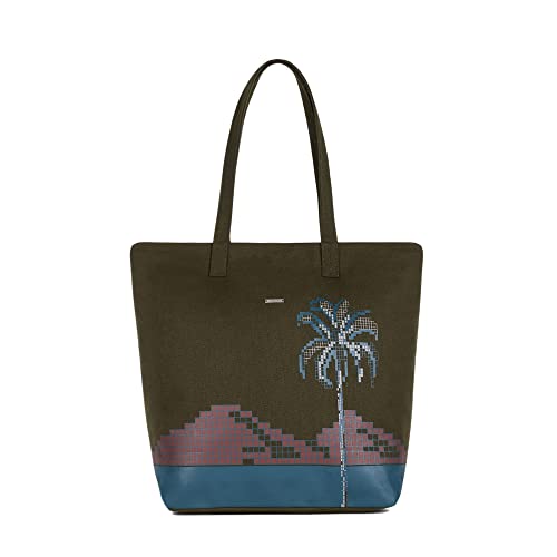 Eco Right Handtaschen Damen, Strandtasche Mit Reißverschluss, Shopper Damen Groß | Aus Wasserfester Bio-Baumwolle von Eco Right