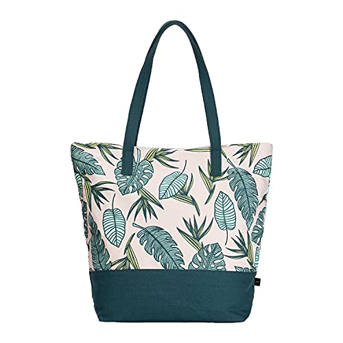 Eco Right Handtaschen Damen, Strandtasche Mit Reißverschluss, Shopper Damen Groß | Aus Wasserfester Bio-Baumwolle von Eco Right