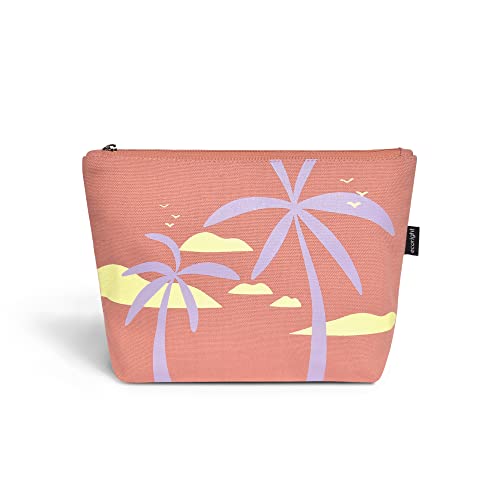 Eco Right Kosmetiktasche, Reise-Makeup-Tasche für Frauen & Mädchen, Canvas Zipper Pouch für Geldbeutel von Eco Right