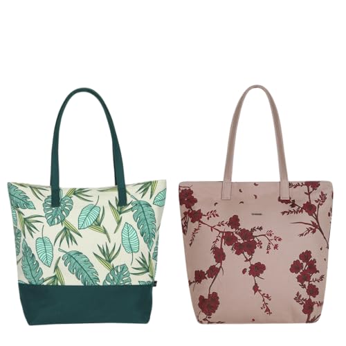 Eco Right Large Tote Bags for Women with Zipper Waterproof Eco Friendly Handbags for Ladies One Size von Eco Right