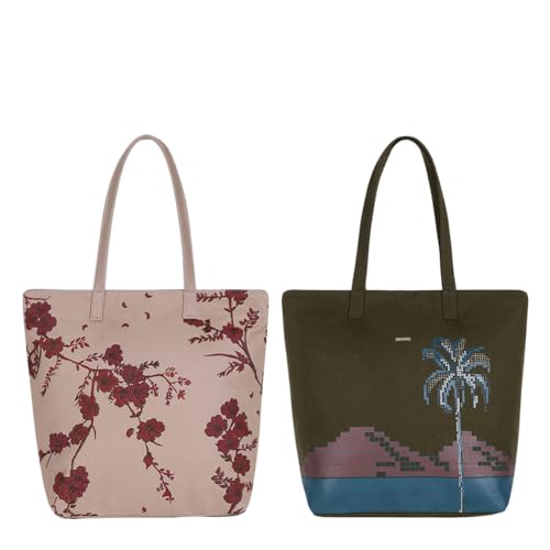 Eco Right Large Tote Bags for Women with Zipper Waterproof Eco Friendly Handbags for Ladies One Size von Eco Right