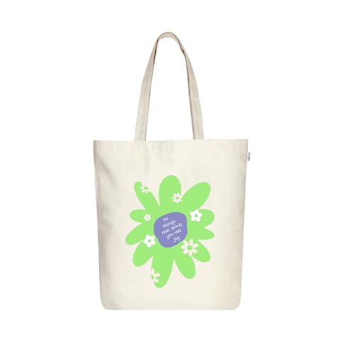 Ecoright Aesthetic Canvas Tote Bag für Frauen mit Reißverschluss, Strand, Lebensmittelgeschäft, Reisen, Schule, Arbeit, Gym, Geschenke für Mädchen Tote Bag von Eco Right