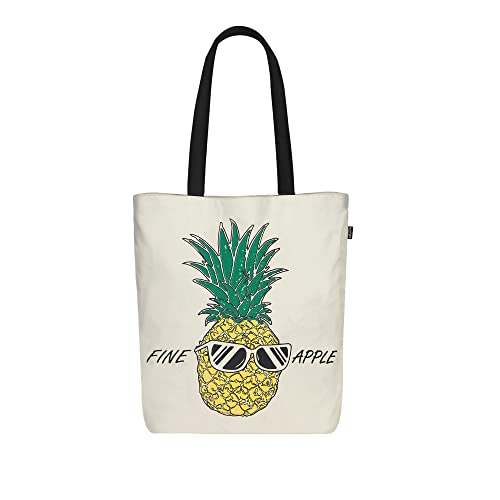 Ecoright Einkaufsbeutel Baumwolle Stoffbeutel Bedruckt mit Reißverschluss Robuste Tragetasche mit Henkel stofftasche damen von Eco Right