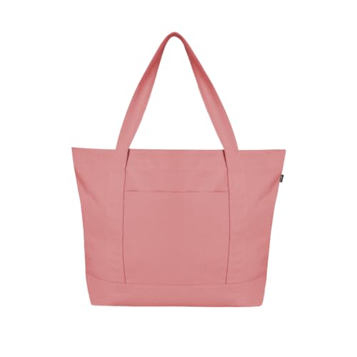 Ecoright(Pack of 10) Große Canvas Tote Bag Für Frauen Mit Reißverschluss & Innentasche, 100% Bio-baumwolle Reisenthel Shopper Ecoright(Pack of 10) Große Canvas Tote Bag Für Frauen Mit Reißverschluss & Innentasche, 100% Bio-baumwolle Reisenthel Shopper von Eco Right