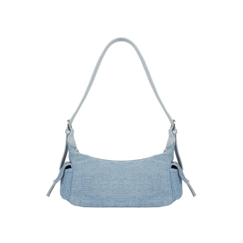 Ecoright Umhängetasche Damen mit verstellbarem und abnehmbarem Schultergurt, stilvolle Denim-Handtasche Damen mit mehreren Taschen von Eco Right