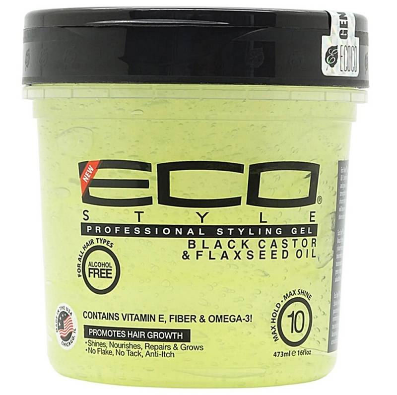 Eco Styler Haargel Eco Style Professional Styling Gel Black Castor & Flaxseed Oil 473ml von Eco Styler