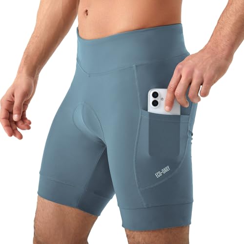 Eco-daily Herren Fahrradhose 4D Gepolstert,Atmungsaktive Summer Radlerhose Elastische Schnelltrocknend Radhose Kurz für Mountainbike & Rennrad(Blau,XL Eco-daily Herren Fahrradhose 4D Gepolstert,Atmungsaktive Summer Radlerhose Elastische Schnelltrocknend Radhose Kurz für Mountainbike & Rennrad(Blau,XL von Eco-daily
