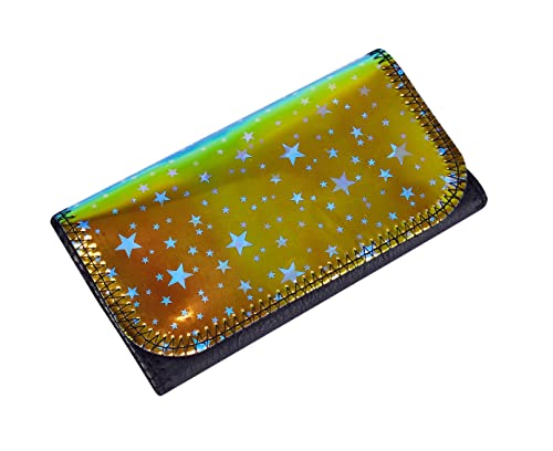 TABAK BEUTEL Leder Optik mit Regenbogeneffekt Tabaketui Tasche Drehertasche Tabakbeutel Rollbeutel Tabaktasche Feinschnitt Rollbeutel 3-Varianten 41 (Gelb) von ECO
