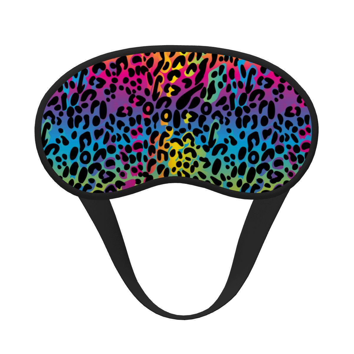 Rainbow Leopard Satin Schlafmaske Lichtblockender Komfort Rainbow Leopard Satin Schlafmaske Lichtblockender Komfort von EcoKarmaStyles