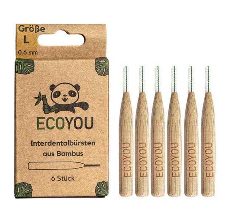 EcoYou Zahnbürste Interdentalbürsten - Bambus Größe L 6 Stück von EcoYou