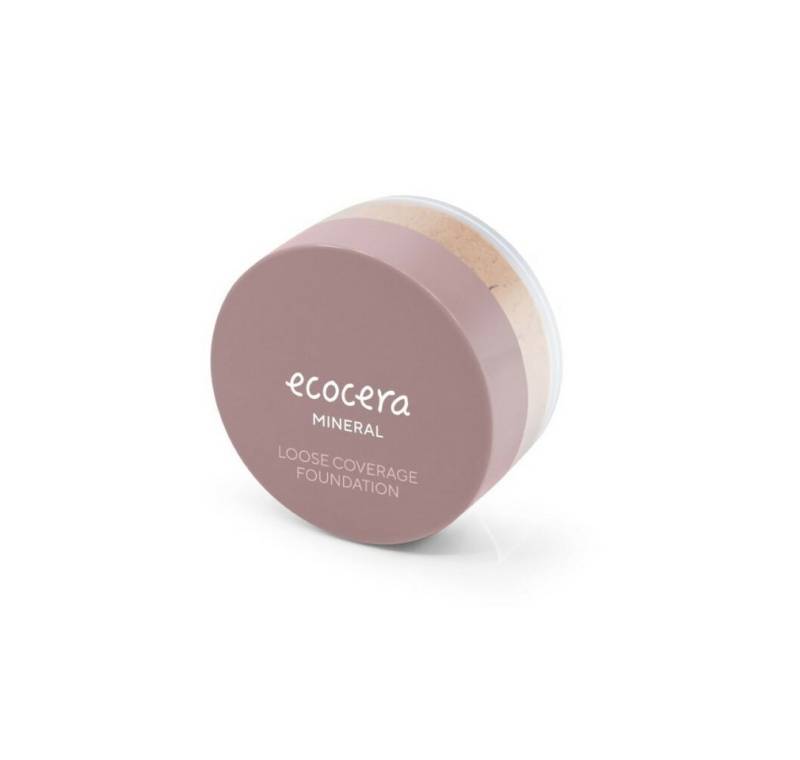 Ecocera Foundation Powder Covering Mineral Foundation W1 LISBONA (warmer Farbton) von Ecocera