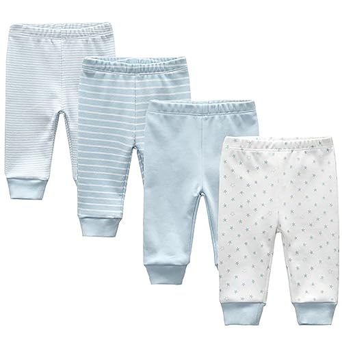 Ecojoy Unisex Baby Hose aus 100% Baumwolle im 5er Pack Babyhose für Jungen Baby Hose für Mädchen Schlupfhose von Ecojoy