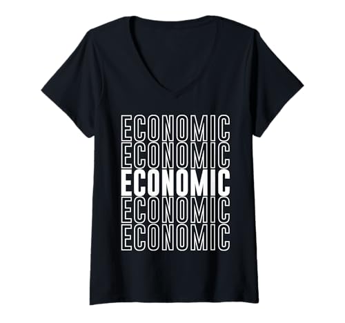 Damen Wirtschaftlich T-Shirt mit V-Ausschnitt von Economic Apparel