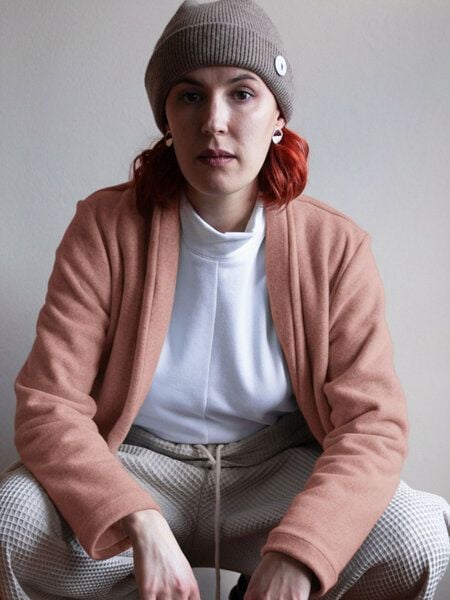 Ecostories Cardigan Kuschelwerk aus 100% Biobaumwollfleece von Ecostories