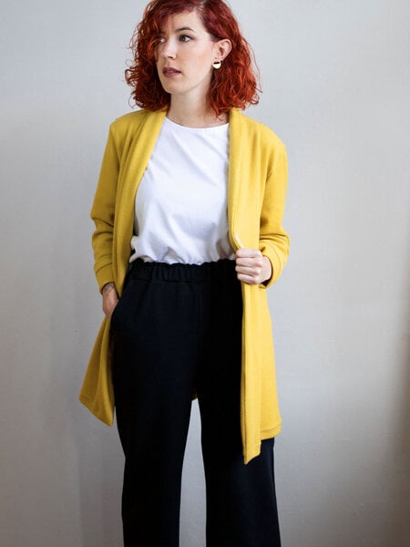 Ecostories Cardigan Sonnenblumen Minzbonbon von Ecostories