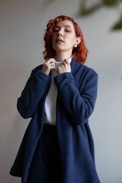 Ecostories Cardigan Wolke 7 aus 100% Biobaumwollfleece von Ecostories