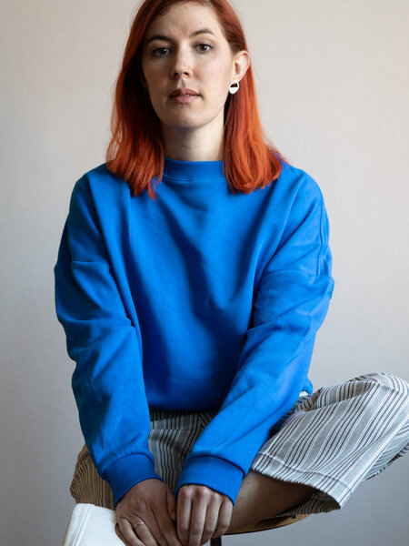 Ecostories Oversize Sweatshirt Shades of blue von Ecostories