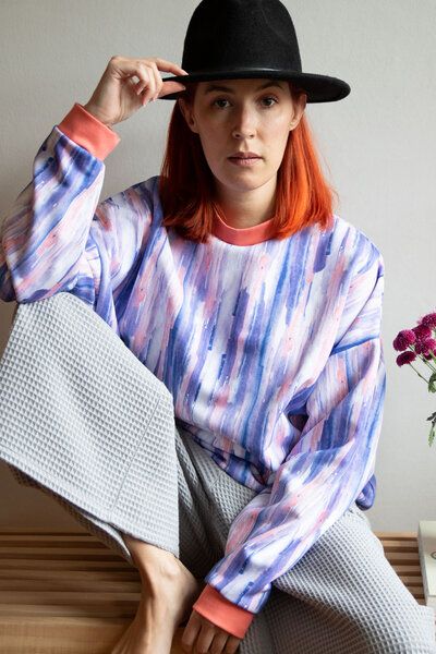 Ecostories Oversized Sweatshirt Seereflexion von Ecostories