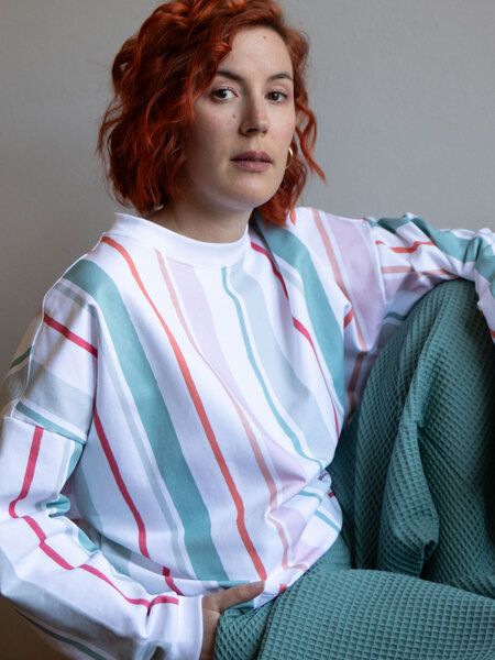 Ecostories Oversized Sweatshirt Stripes von Ecostories